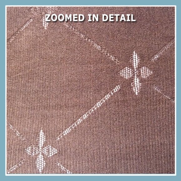 Pantyhose made for petite ladies - NEW! Rectangle pattern in brown (thick) - Picture 3 of 3